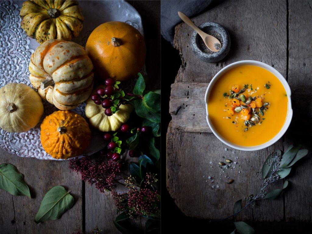 Butternut-Kürbissuppe mit Toppings. | Foodlovin' Butternut-Kürbissuppe mit Toppings. | Foodlovin'