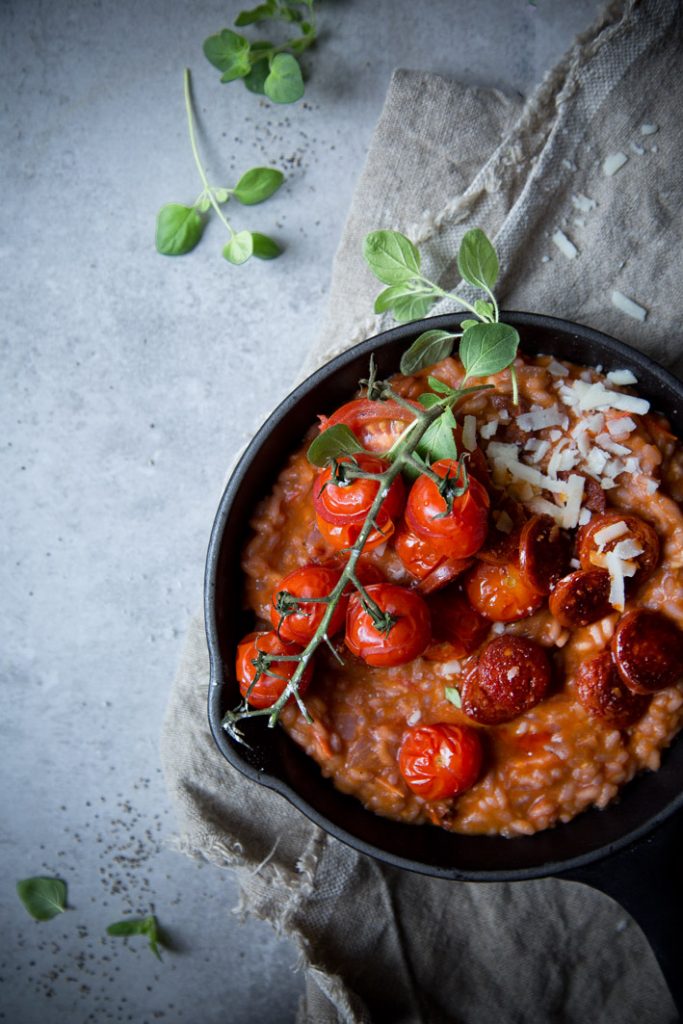 Tomatenrisotto mit Chorizo. | Foodlovin&amp;#39;
