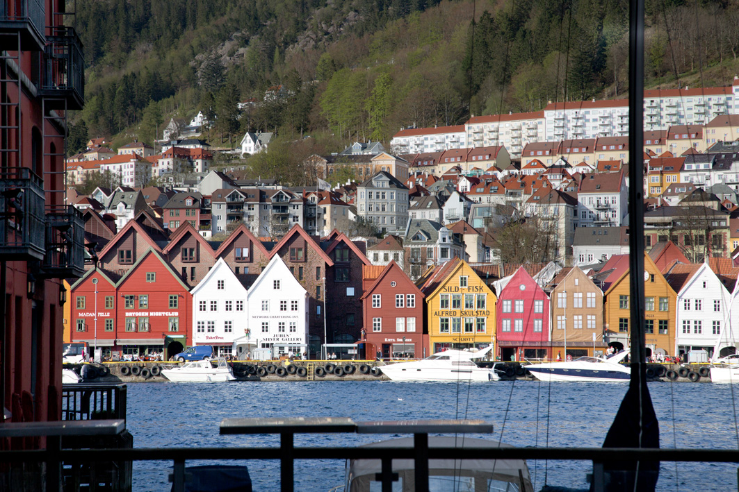 Ausblick auf Bryggen