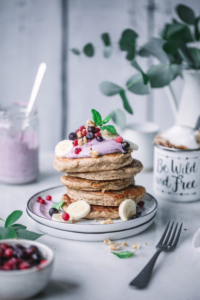 Gesunde Haferflocken Pancakes | Foodlovin' Gesunde Haferflocken Pancakes | Foodlovin'