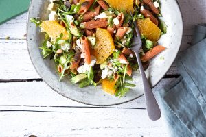 Gesunder Nudelsalat mit Linsennudeln