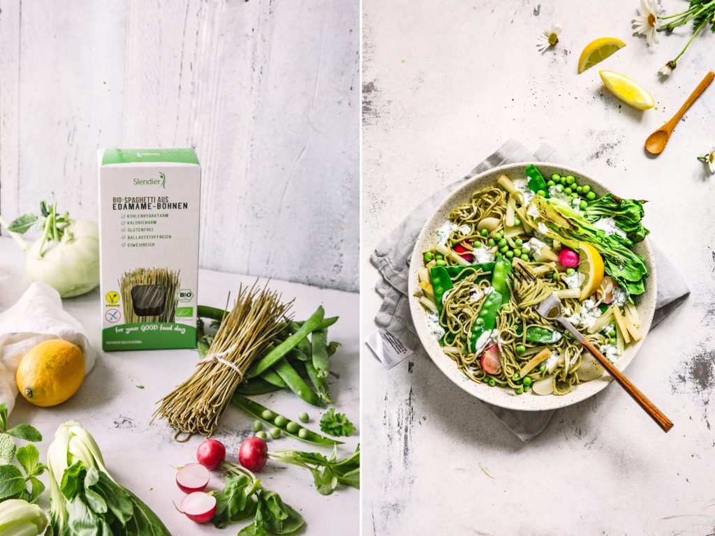 Frühlings-Pasta mit Edamame Nudeln | Foodlovin' Frühlings-Pasta mit Edamame Nudeln | Foodlovin'