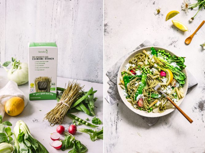 FrühlingsPasta mit Edamame Nudeln Foodlovin'