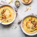 Cremige Hummus Suppe