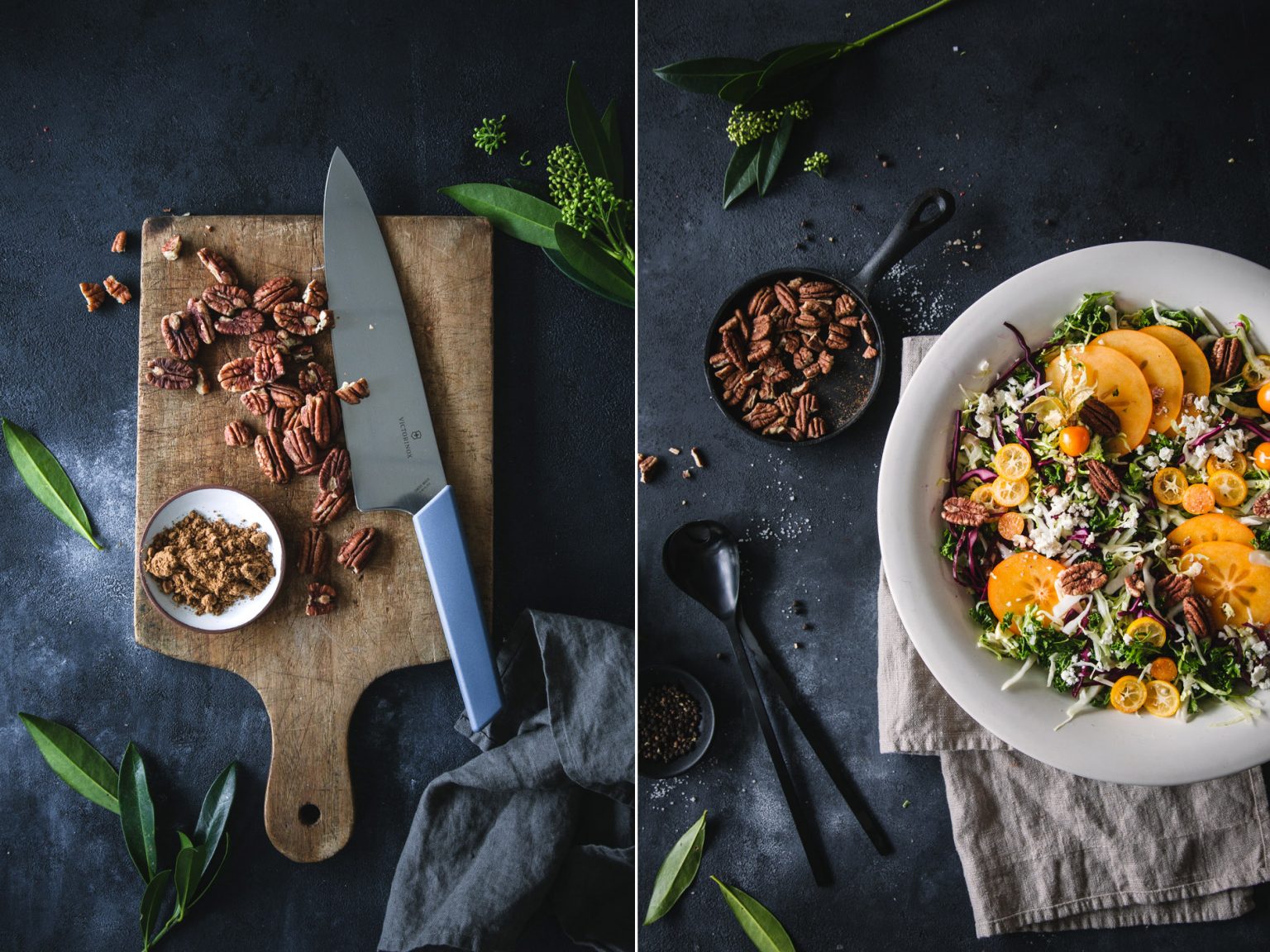 Bunter Krautsalat mit Kaki und Pekannüssen | Foodlovin&amp;#39;
