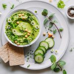 frühlingshummus Hummus mit Frühlingskräutern