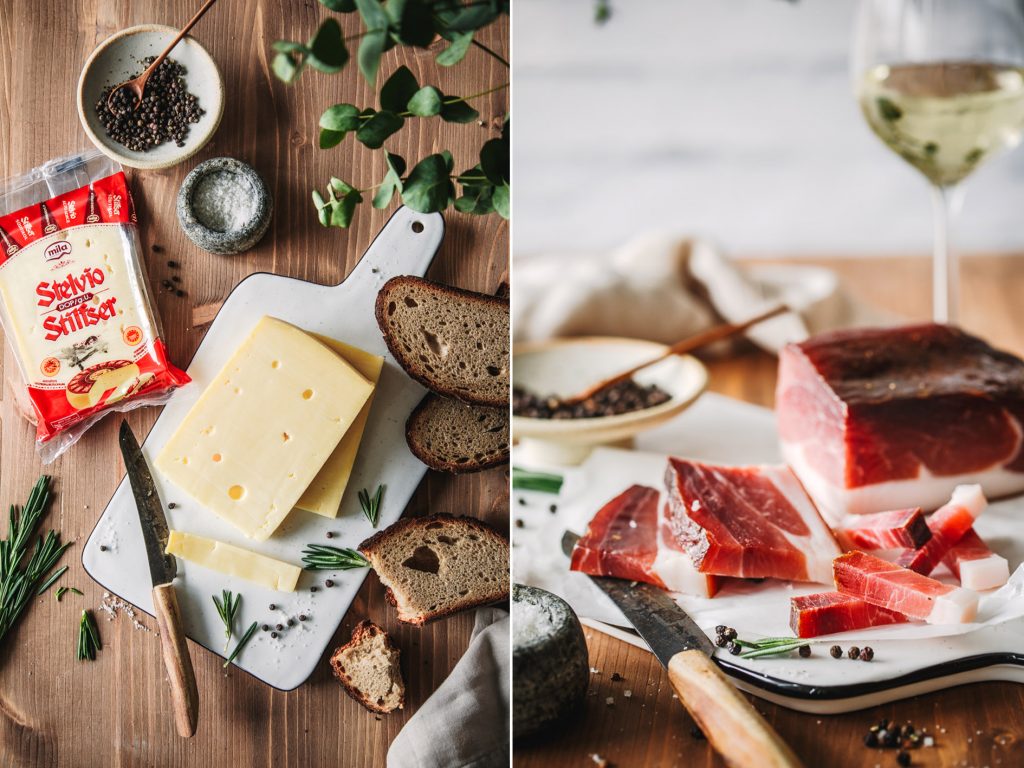 Südtiroler Käse und Speck