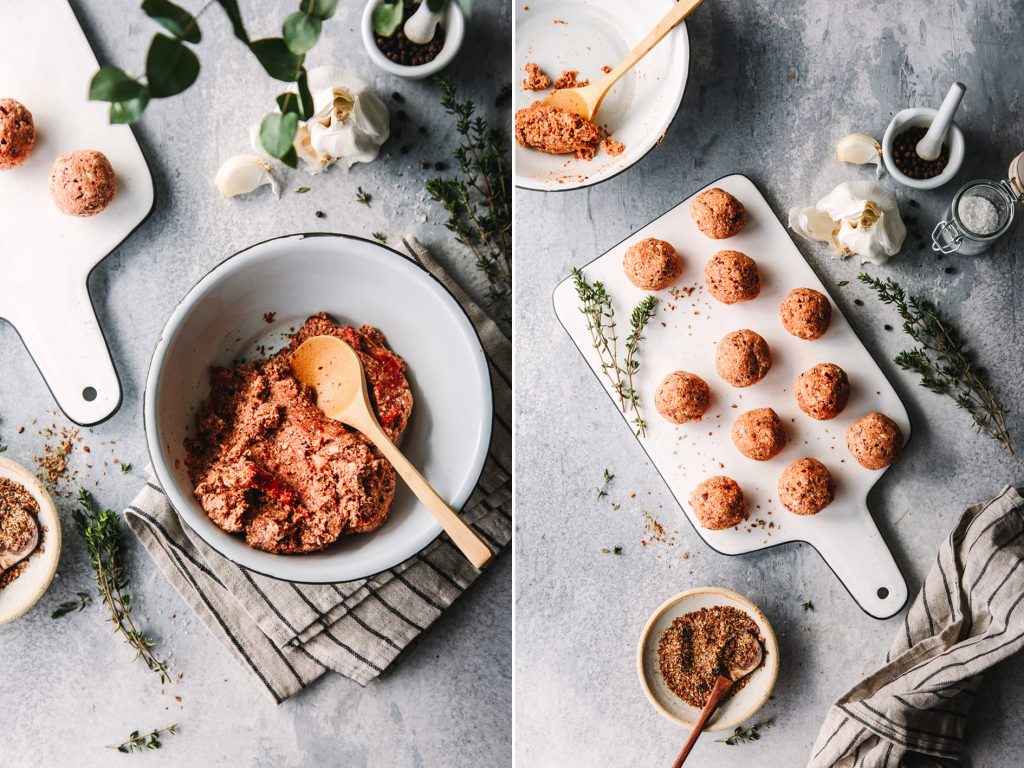 Rezept für vegane Tofubällchen