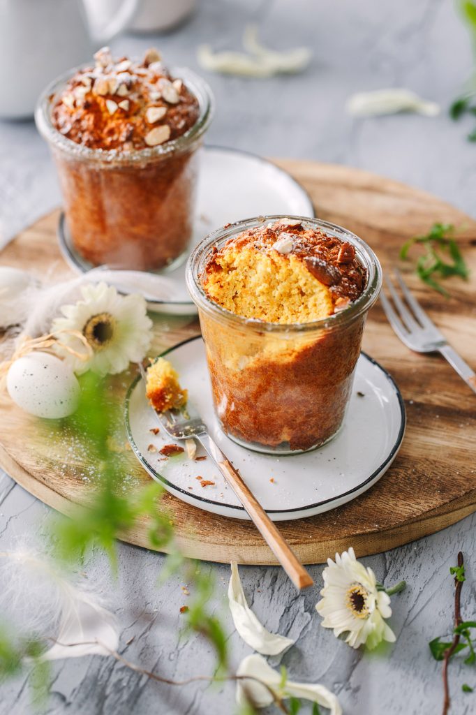 Mandel-Möhrenkuchen im Glas