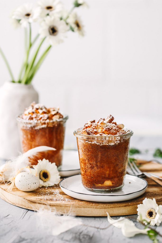 Möhrenkuchen im Glas gebacken