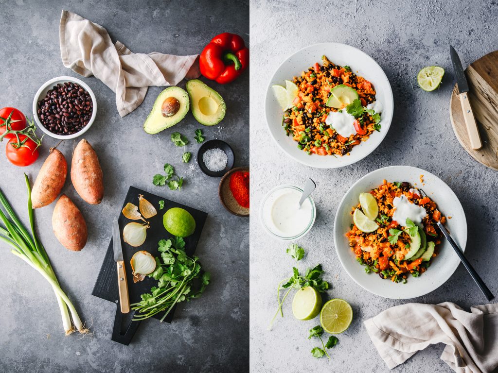 Rezept für mexikanischen Süßkartoffelreis