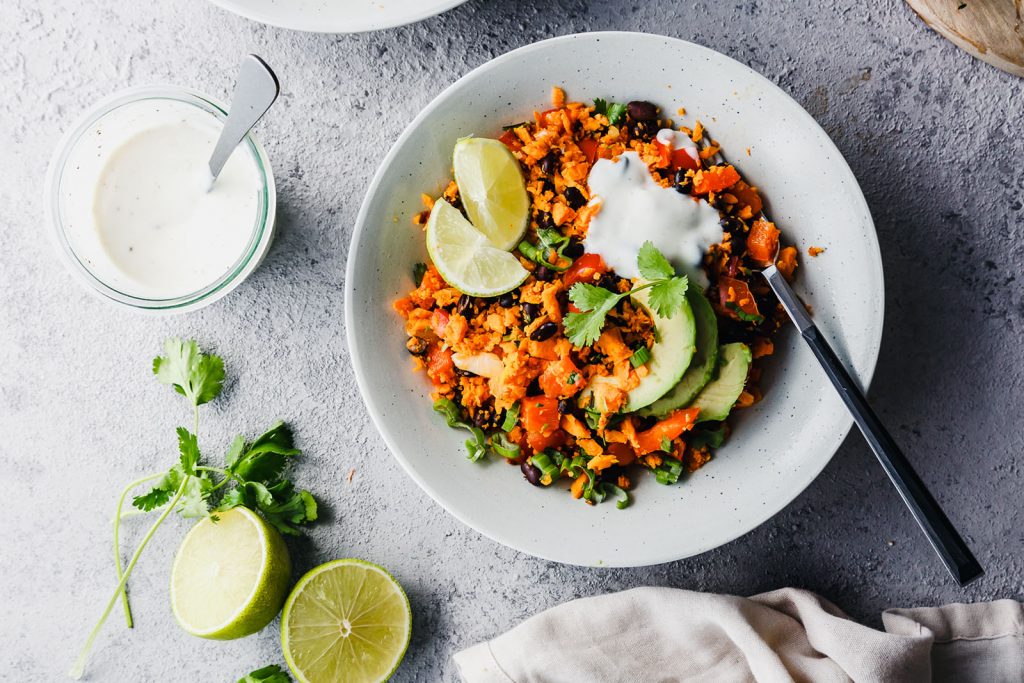 Mexikanischer Süßkartoffelreis