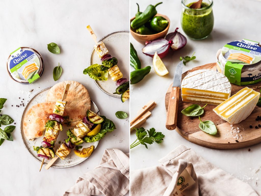 Gemüse Spieße mit Quäse