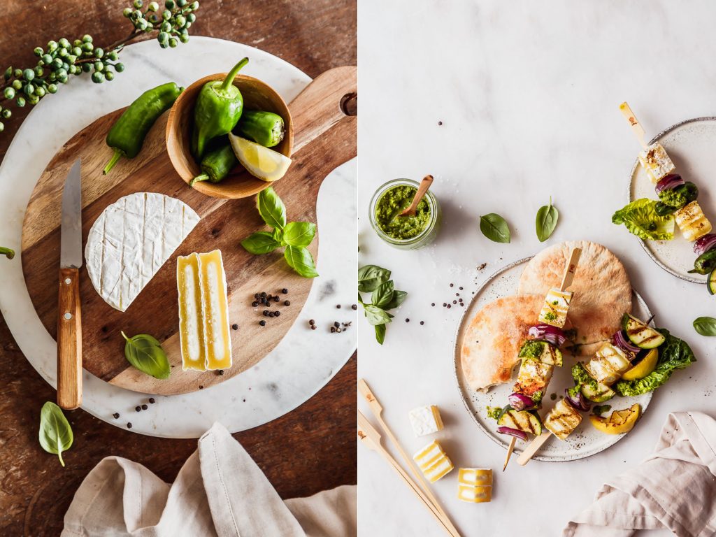 vegetarische Grillspieße