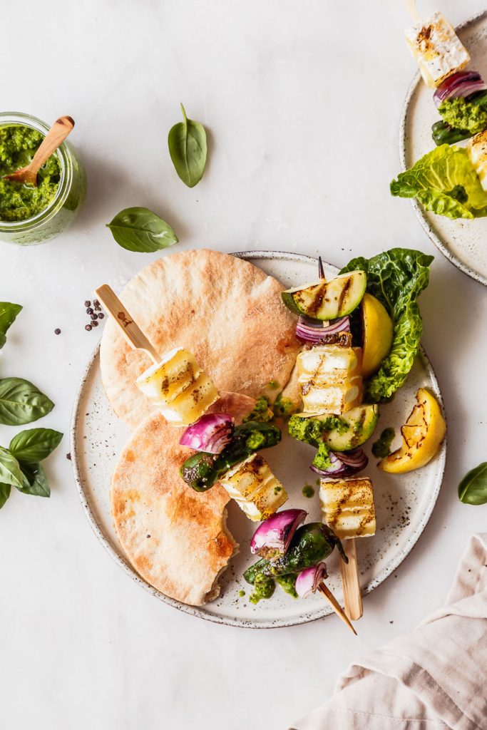 Gemüsespieße zum Grillen