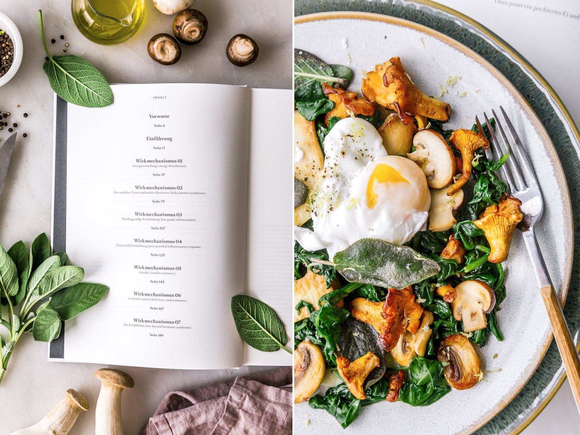 Pilzpfanne mit Spinat | Foodlovin&amp;#39;