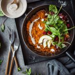 süßkartoffelrösti-pfanne Gesunde Süßkartoffelrösti aus der PFanne