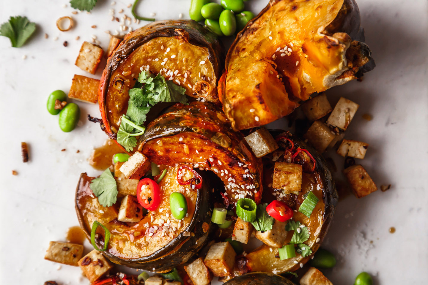 Marinierter Miso Kürbis