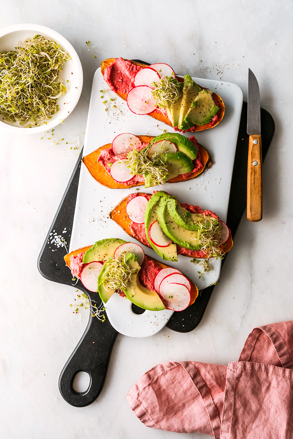 Herzahfte Süßkartoffel Toasts