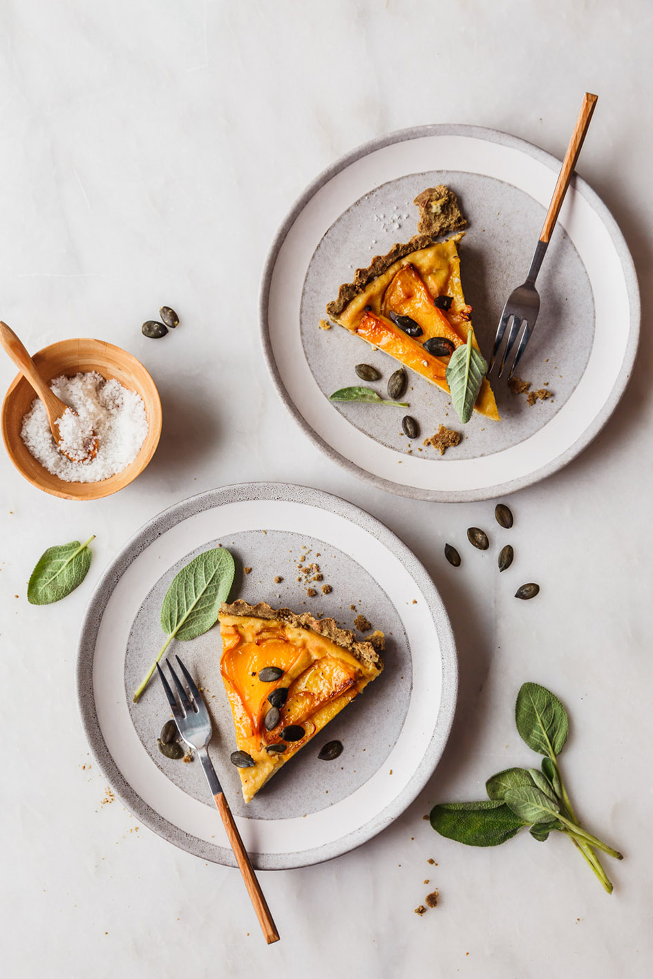 Knusprige vegane Kürbis-Quiche