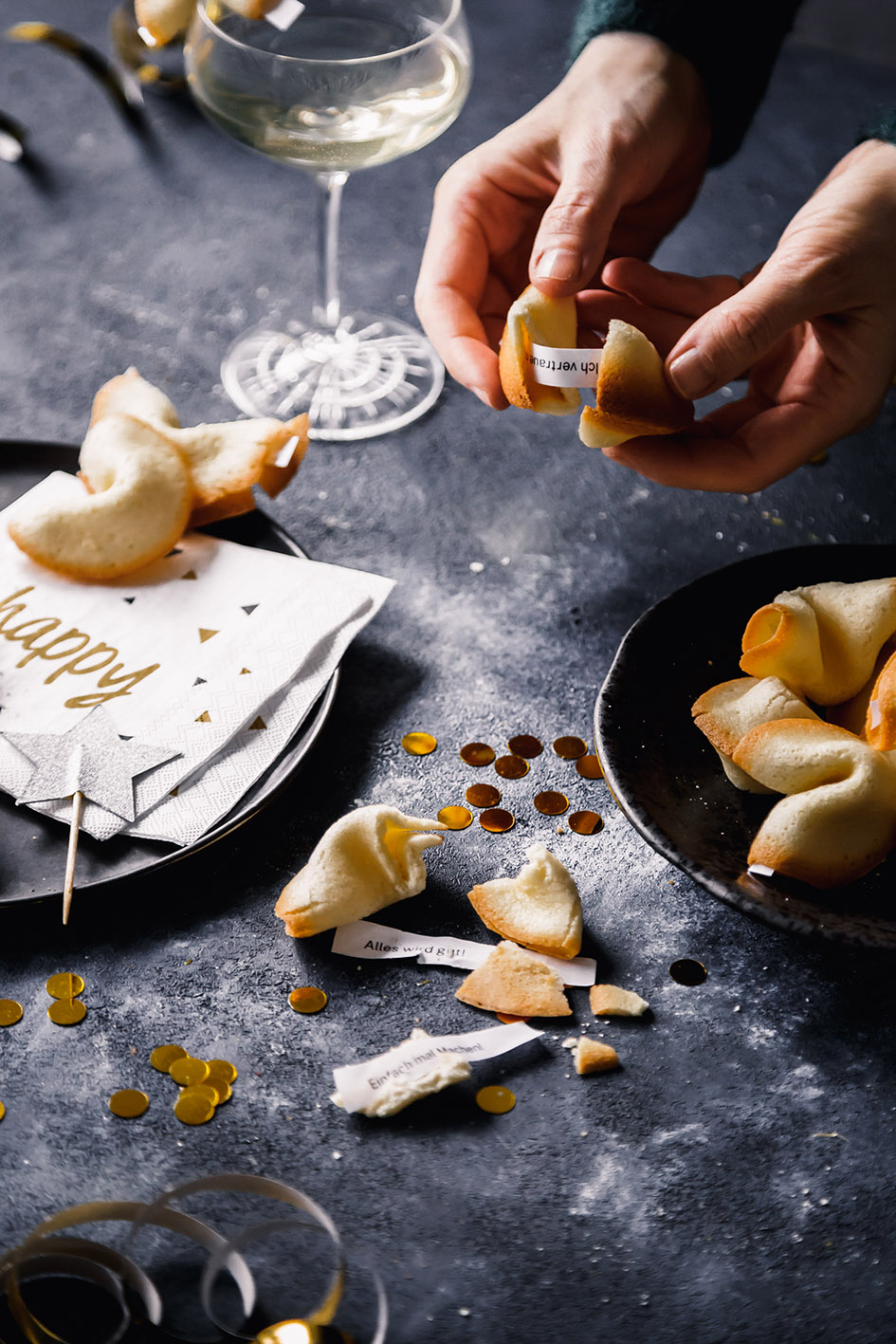 Glückskekse einfach selbst machen