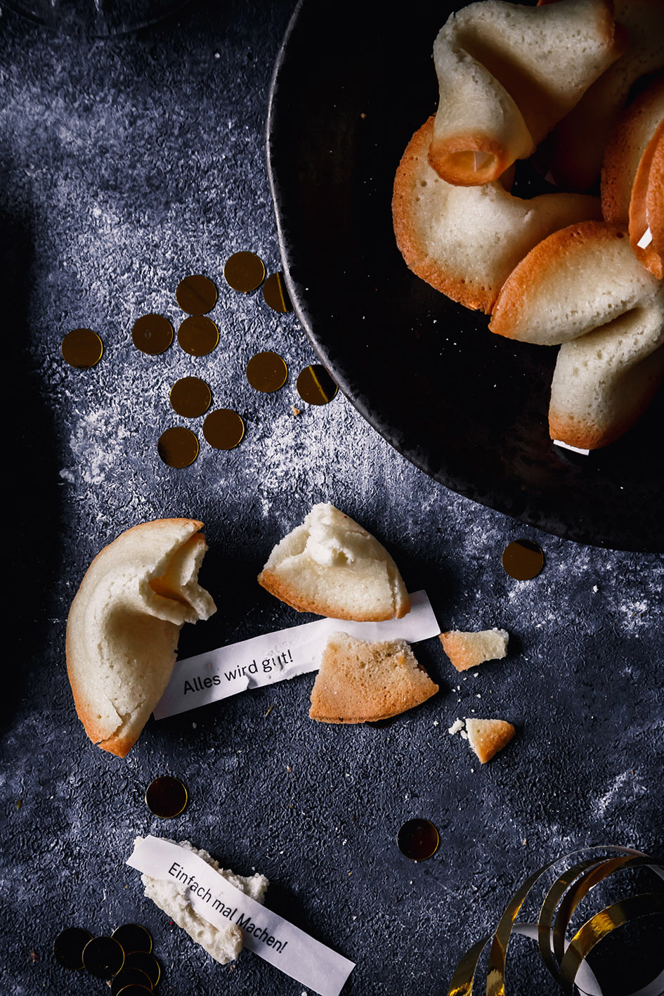 Glückskekse mit Sprüchen selbst machen