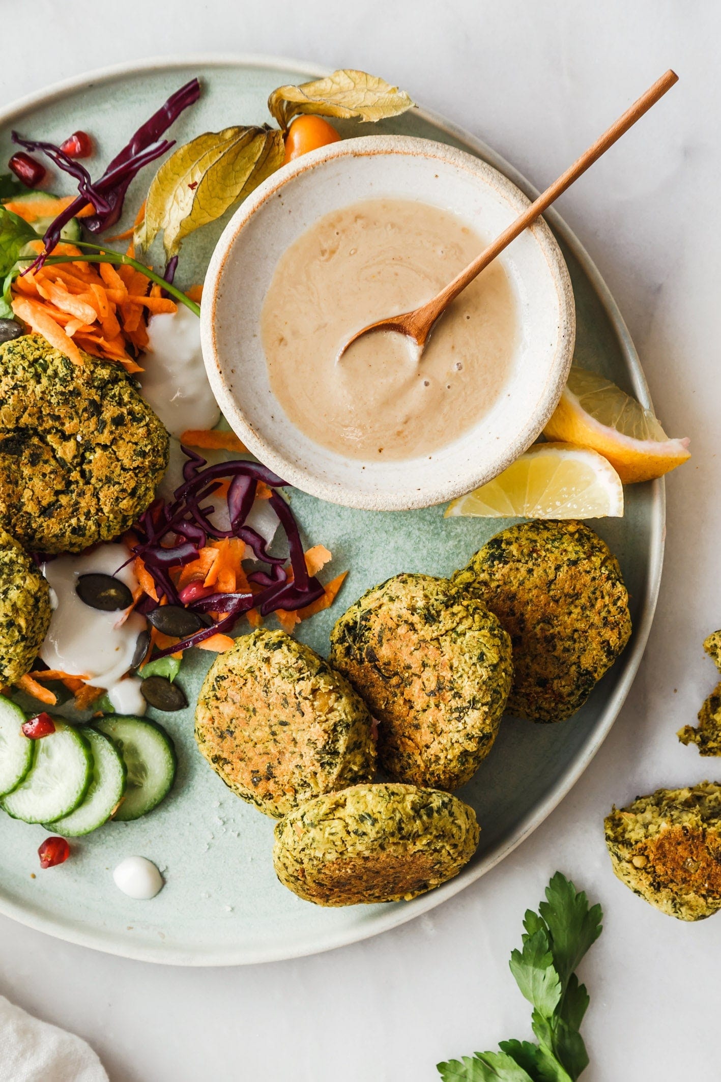 Vegane Grünkohl Falafel