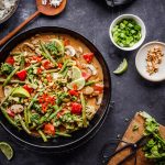 rezept gemüse-erdnuss-sauce Gemüse in cremiger Erdnussauce