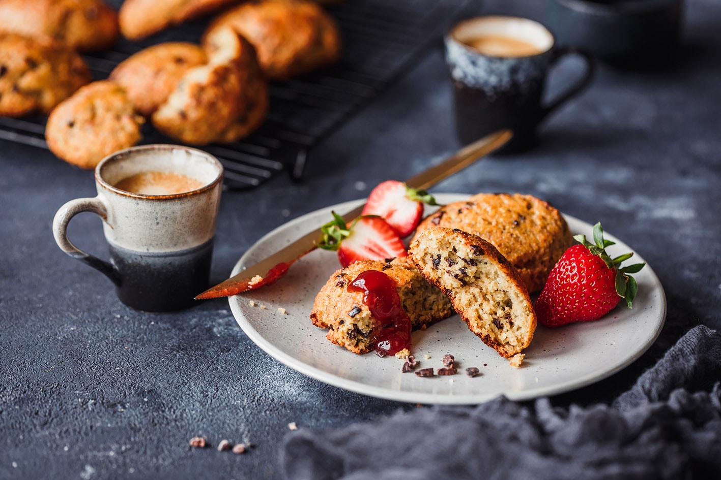 Quarkbrötchen aus gesunden Zutaten