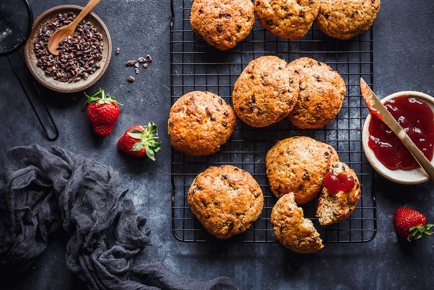 Süße Quarkbrötchen aus gesunden Zutaten