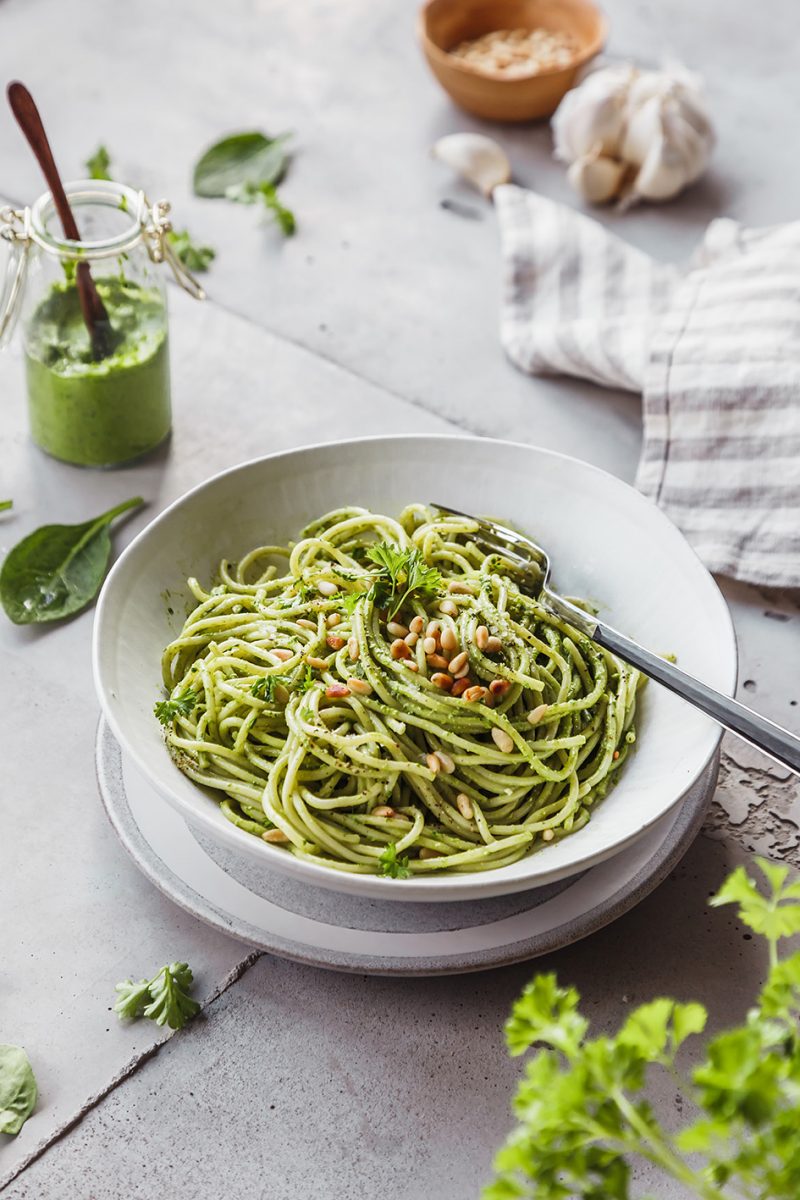 Spinat-Pesto vegan &amp; ganz einfach | Rezepte von Foodlovin&amp;#39;