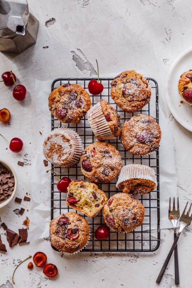 Kirschmuffins mit Joghurt und Schokolade | Foodlovin&amp;#39;