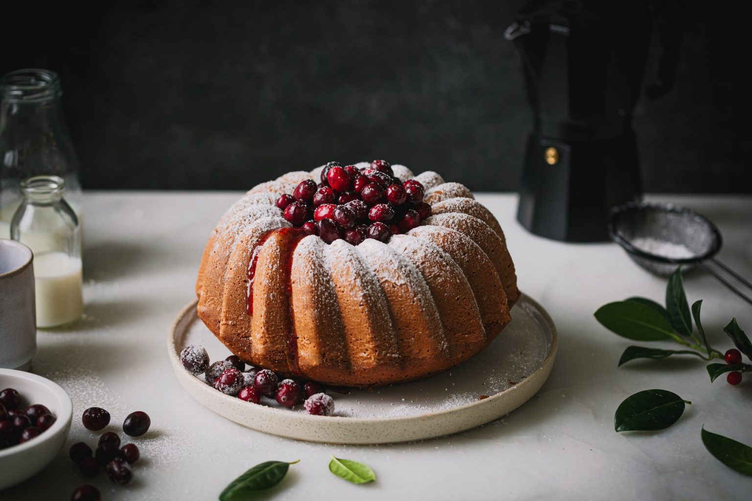 Weihnachtlicher Gugelhupf mit Orange, Zimt und Cranberries | Foodlovin&amp;#39;